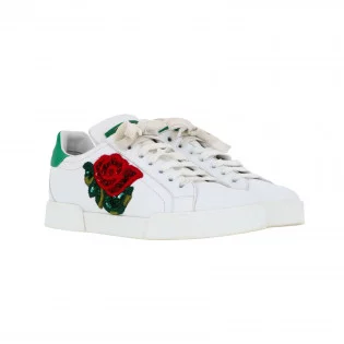 Sneakers 35 Dolce & Gabbana Cuir Rouge
