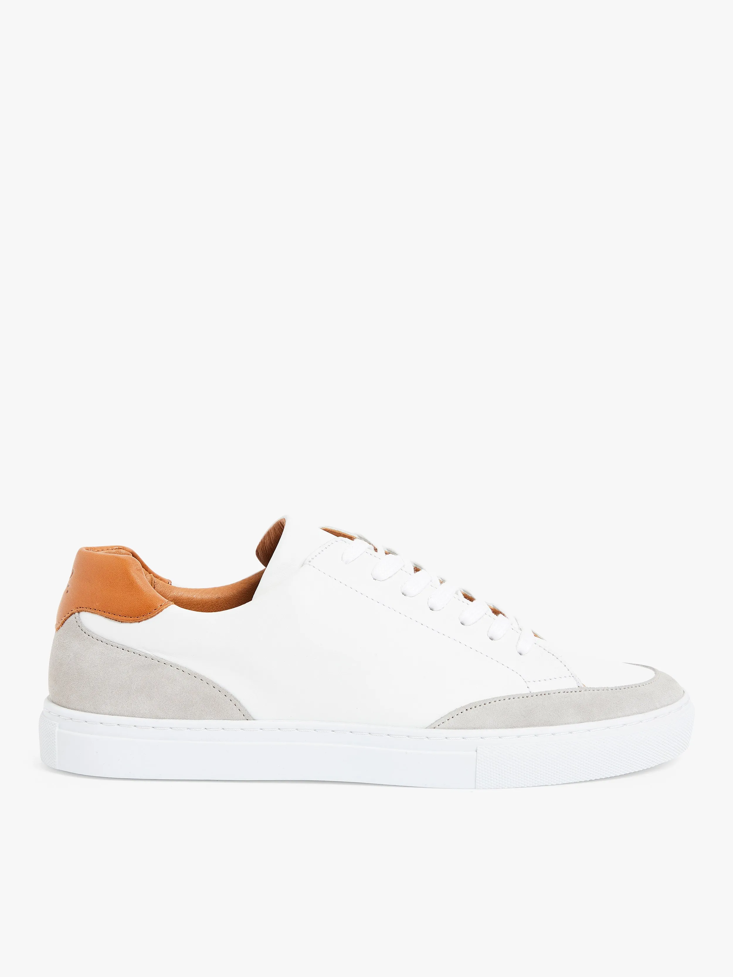 sneakers Charlie cuir d'agneau blanches