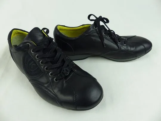 Sneakers Kenzo en cuir noires originales, pointure 39