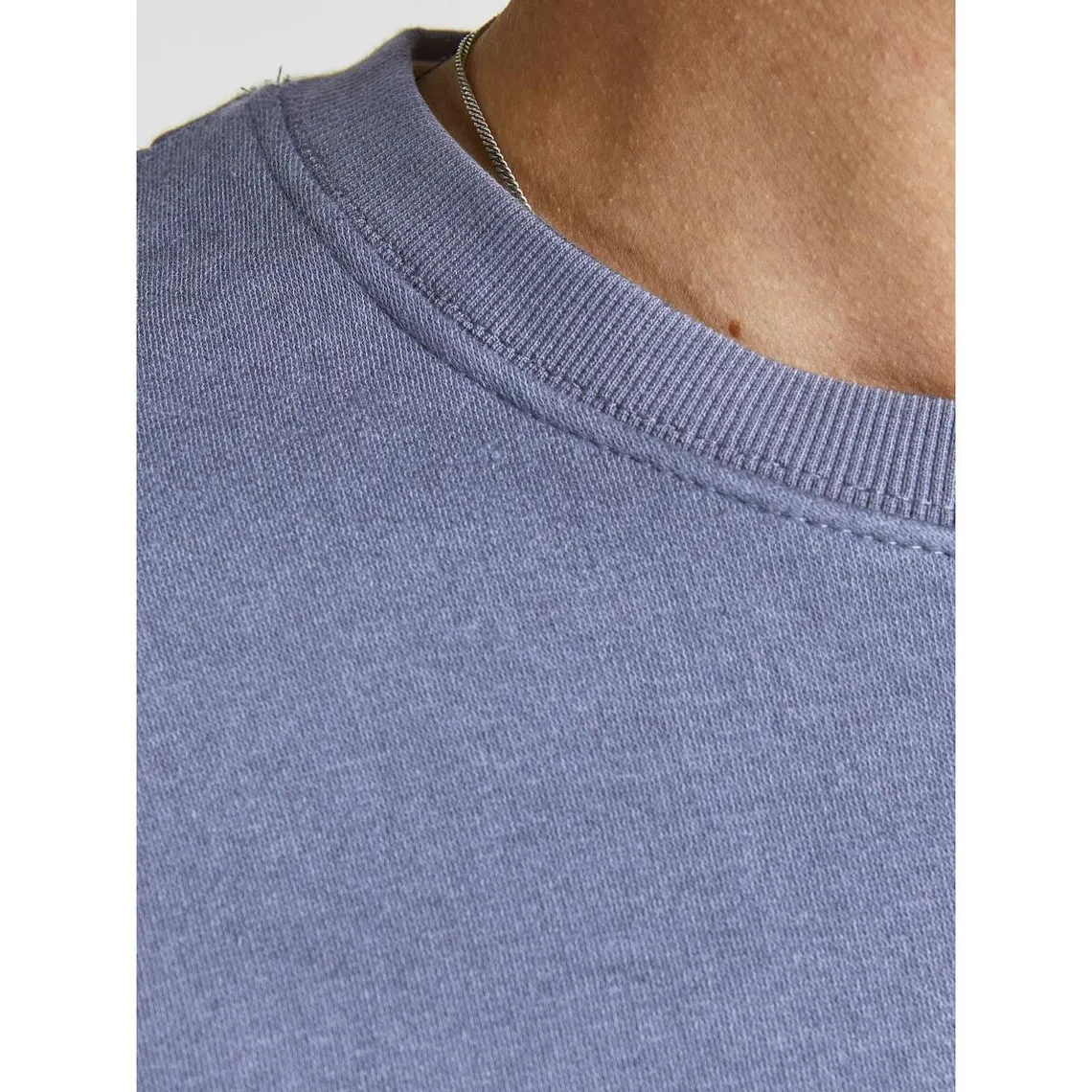 Sweat à capuche Relaxed Fit Col rond Manches longues Violet foncé bleu en coton | 3 Suisses