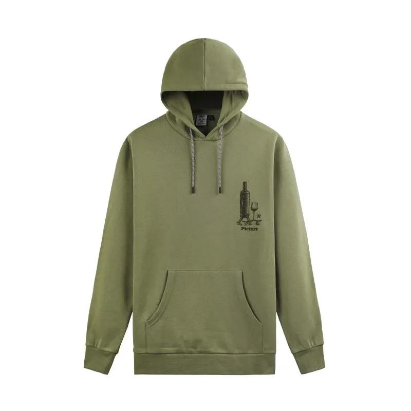 Sweat homme Picture D&S Winerider Hoodie green spray 2024 Chez SportAixTrem