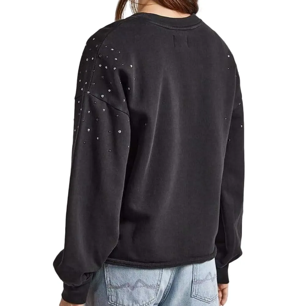 Sweat Noir Femme Pepe jeans Caroline