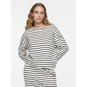 Sweat-shirt blanc en coton | 3 Suisses