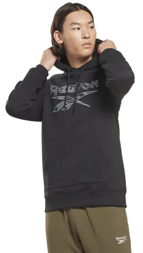 sweat-shirt Reebok Performance Identity Camo Big Logo Hoodie - Black - men´s