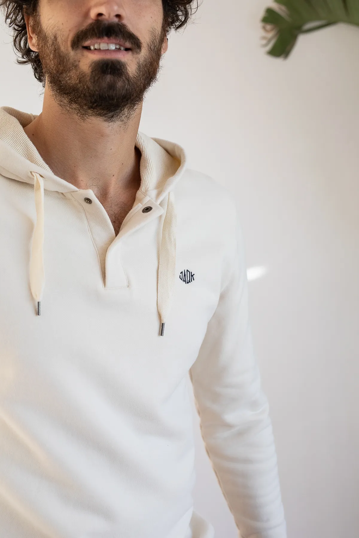 Sweat Taormina Milk | Sweat en coton organique | Mode homme | JAQK Taille XXL Couleur Milk
