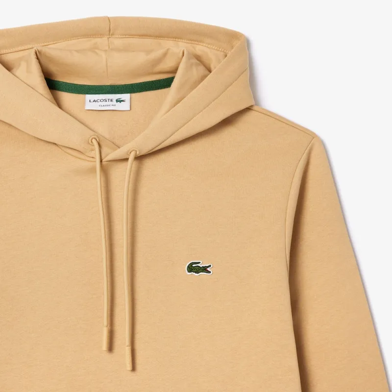 SWEATSHIRT À CAPUCHE HOMME LACOSTE EN COTON BIOLOGIQUE BEIGE
