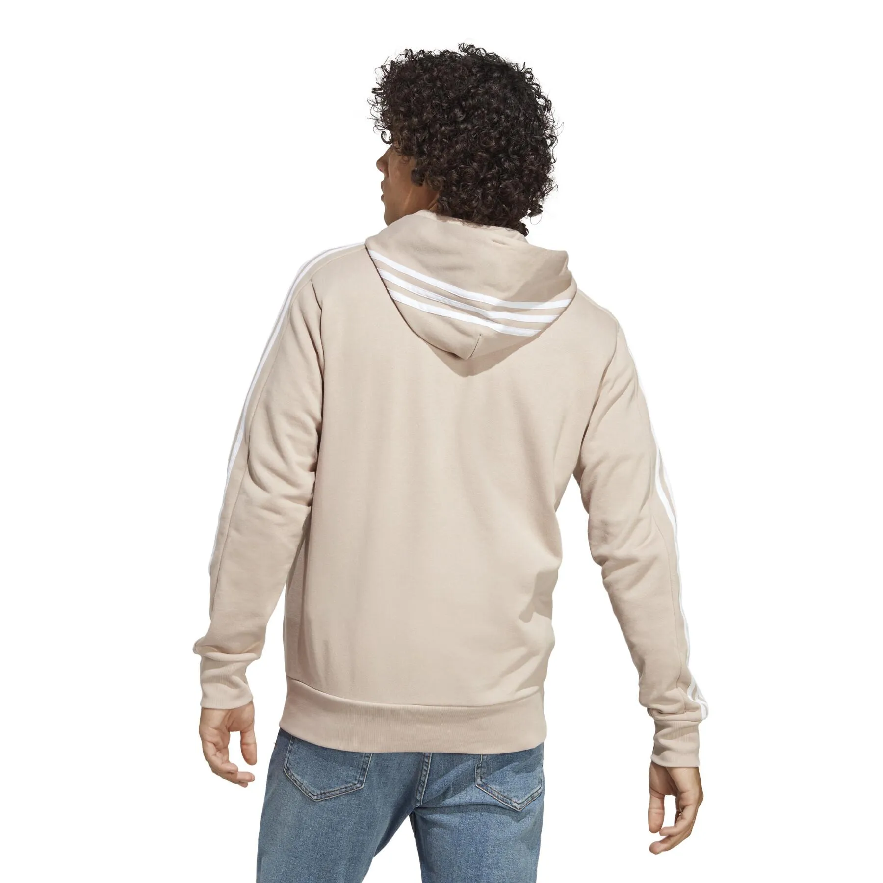 Sweatshirt à capuche zippé adidas 3-Stripes Essentials French Terry