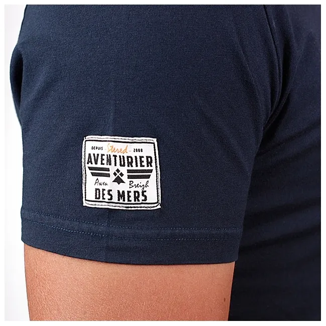 T-shirt Aventurier Remix Dos - Marine
