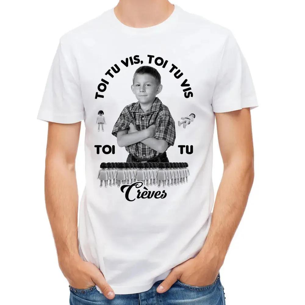 T-Shirt Dewey | Toi tu vis, Toi tu Crèves | idée cadeau fan malcolm | 100% coton manches courtes