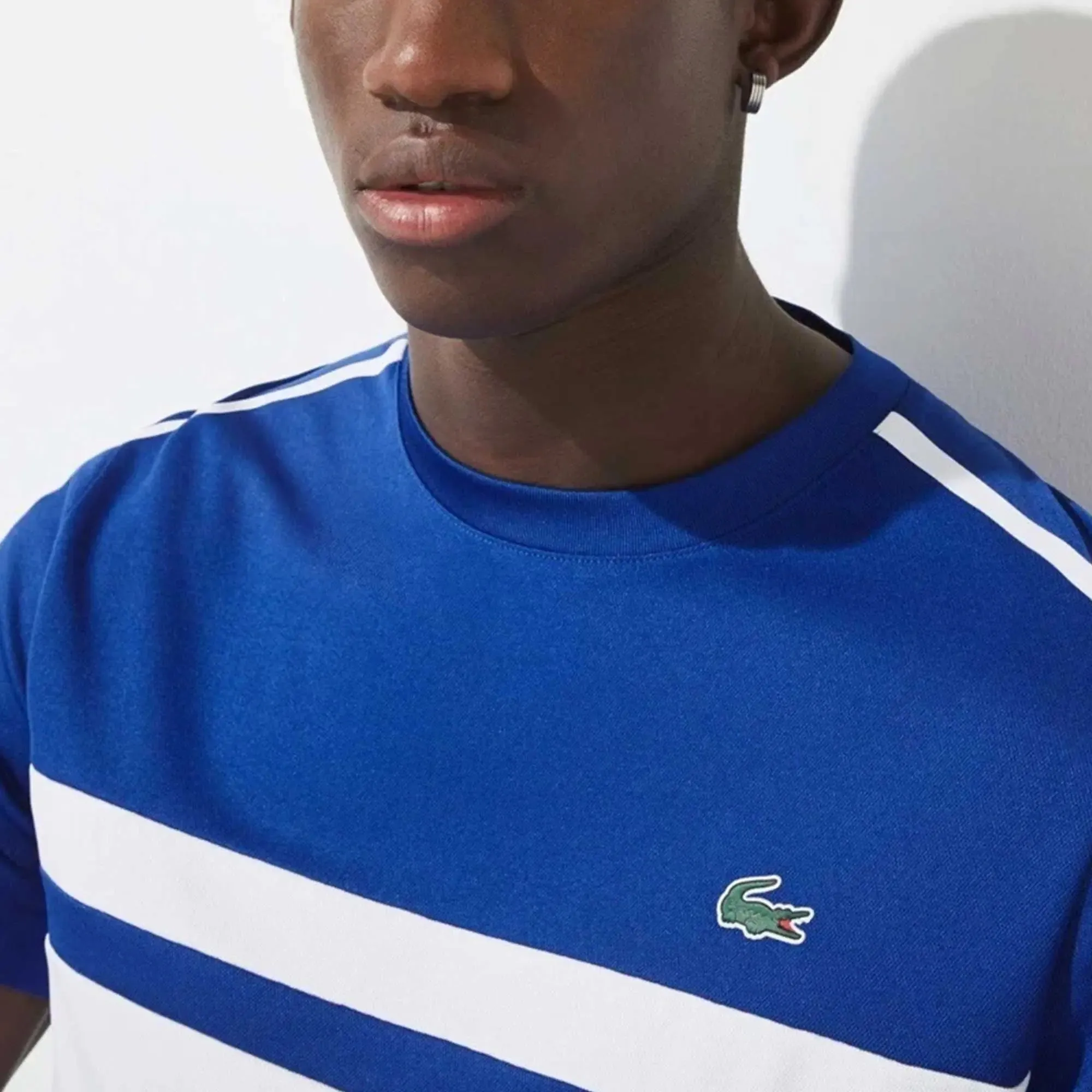 T-Shirt à bandes bicolores