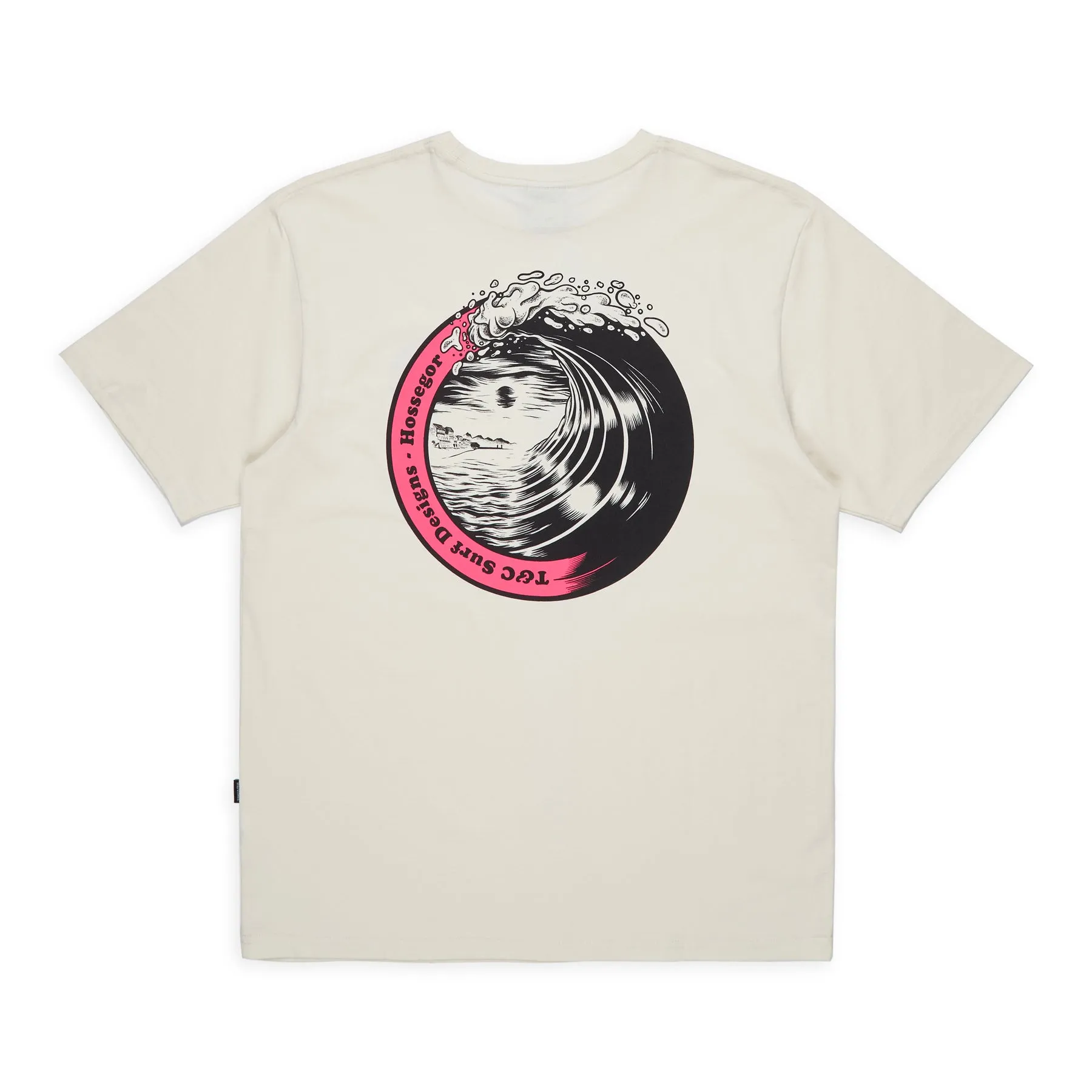 T&C Surf Designs Tortuga Hossegor S/S Tee - Off White Pink