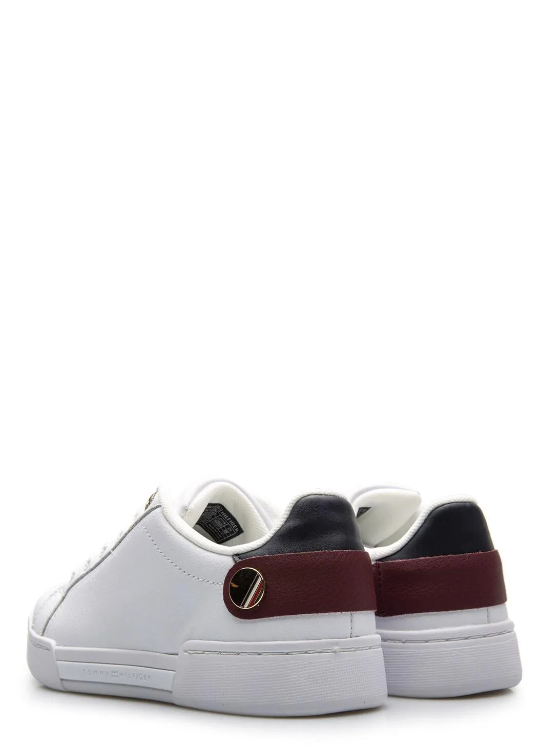 Tommy Hilfiger Sneakers Basse Cuir Blanc - Achetez À Prix Outlet!