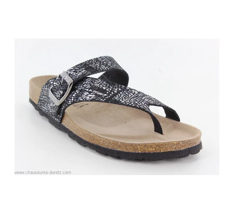 Tong  La Maison de l'Espadrille 3501- BOLERO2 Noir