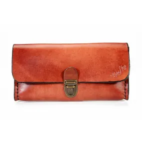 Trousse en cuir naturel "Alice" - Cuirs Ney