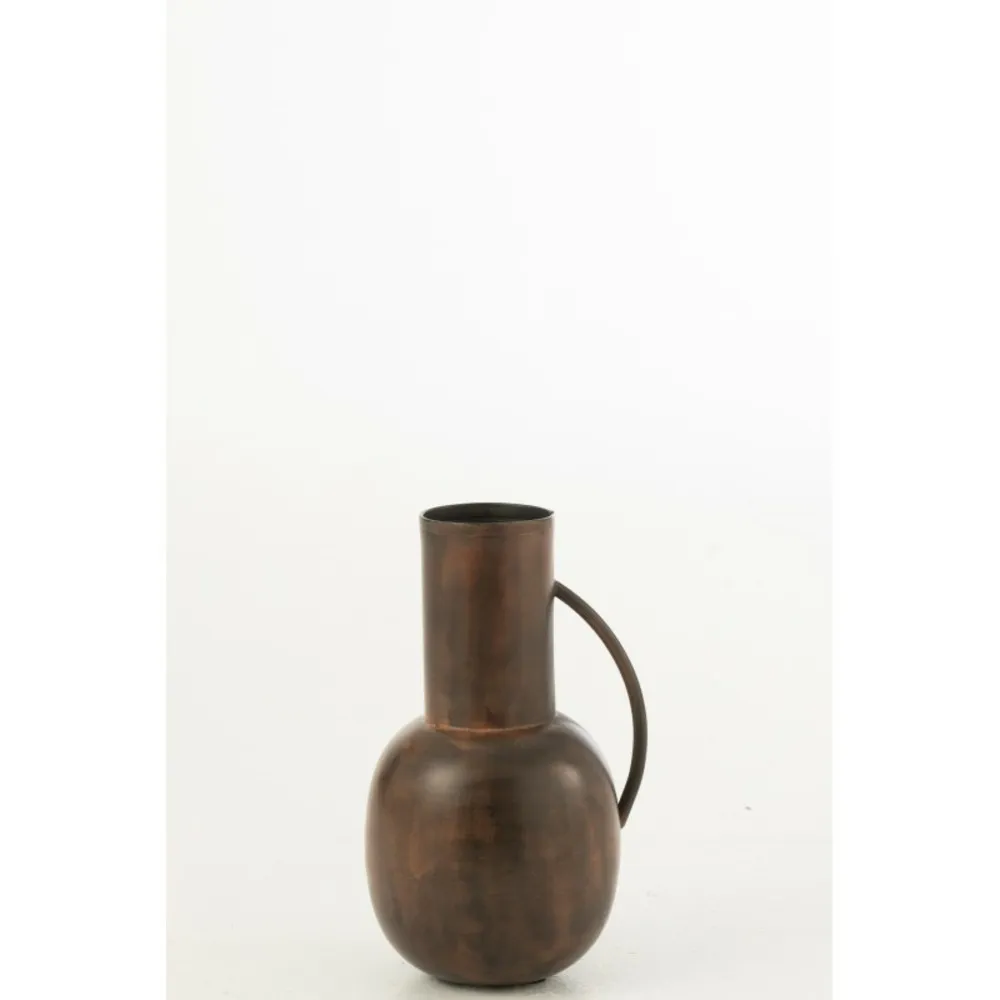 Vase sparta en métal bronze 15.5x16x26.5 cm
