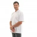 Veste de Cuisine Unisexe Marx Manches Courtes Apprenti Blanc - MANELLI