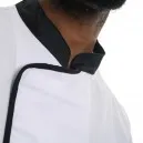 Veste de Cuisine à Manches Courtes Blanche et Noire Energy - ROBUR
