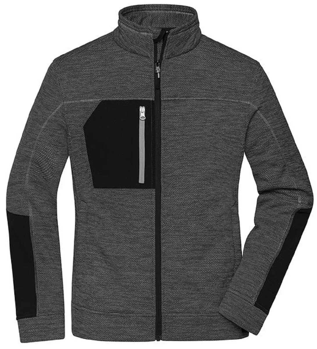 Veste de travail polaire workwear - Femme - JN1817 - noir mélange argent 