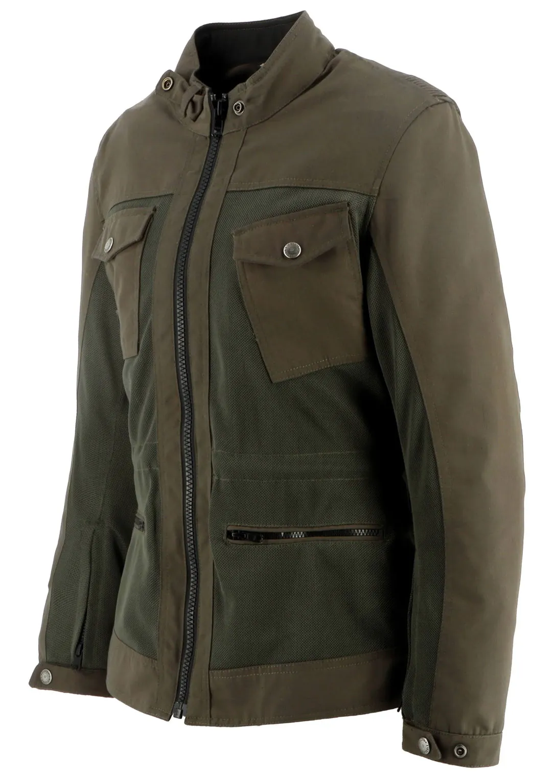 Veste femme Helstons Sahara Air canvas mesh kaki, blouson été