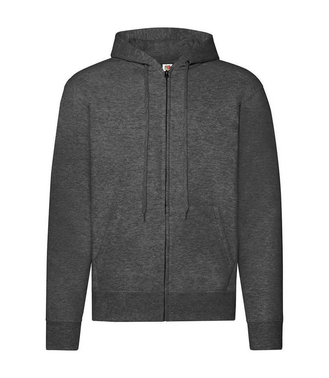 Veste à capuche homme gris foncé chiné Fruit of the Loom