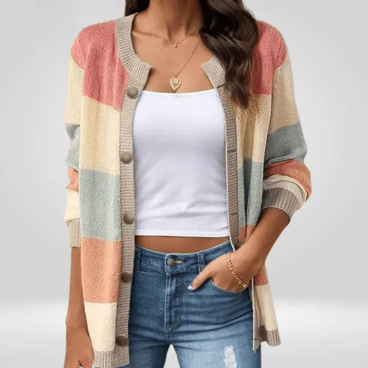 Violettea | Cardigan Doux Et légant Pour Femme | Long