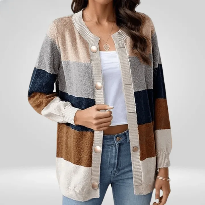 Violettea | Cardigan Doux Et légant Pour Femme | Long